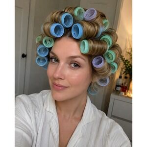Remington Hot Rollers Curlers  (20) With 18 Clips H-1046 Gets Hot Works!